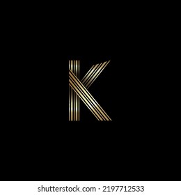 Gold K Logo Design Logo Brand K Logo