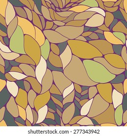 Gold knotted vector seamless pattern