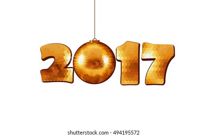 Gold label 2017. Vector