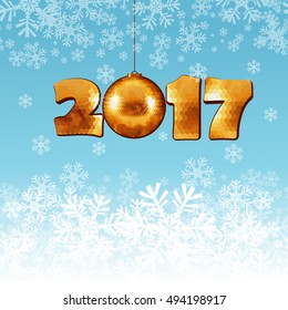 Gold label 2017. Vector