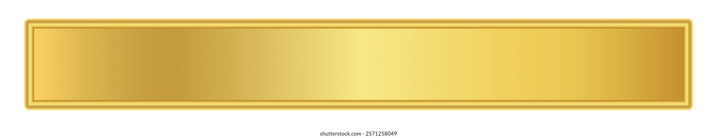 gold label banner, luxury golden frame, gold name plate