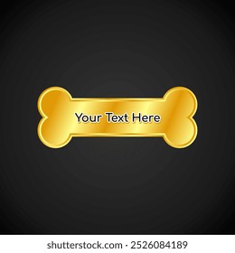 Gold label for product title