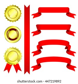 Gold Label series gold polishing. With many ribbons