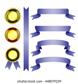 Gold Label series gold polishing. With many ribbons