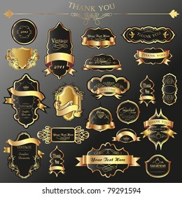 gold label set