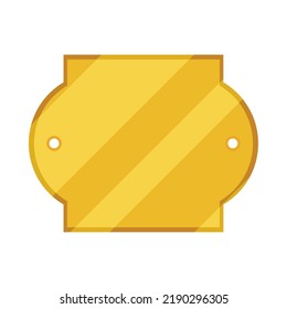 gold label template icon isolated