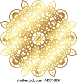 gold lace pattern on a white background
