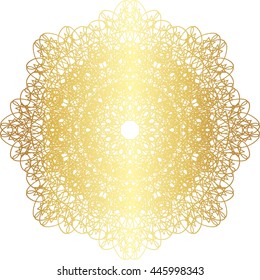gold lace pattern on a white background

