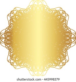 gold lace pattern on a white background

