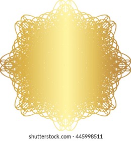 gold lace pattern on a white background

