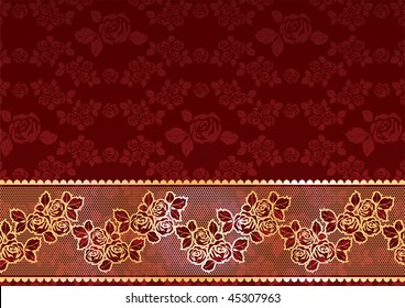 Gold Lace Roses
