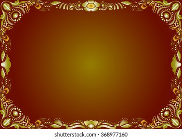 gold landscape border frame landscape designs for paintings and photographs
