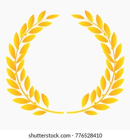 Gold laurel wreath laurel wreath with