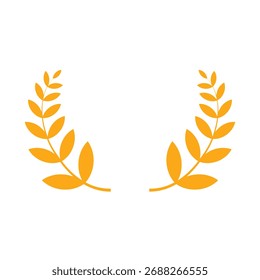 goldener Lorbeerkranz