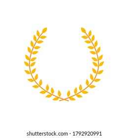La corona de oro. gráfico vectorial en fondo blanco.