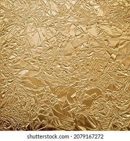 Gold leaf. Christmas golden wrapper. Gold textured backdrop, banner.
