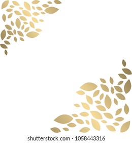 Gold leaf graphic element