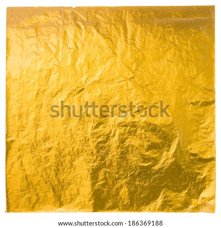 gold leaf isolated on a white background, vector