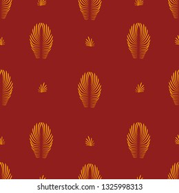 gold leaf ornament on a red color