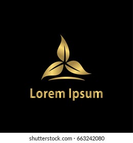 gold leaf spa logo