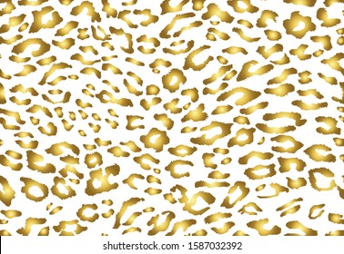  Gold Leopard background. Seamless pattern.Animal print. 
