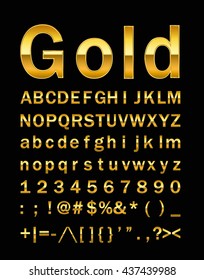 gold letter 