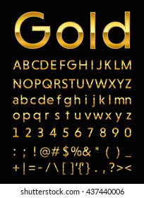 gold letter 