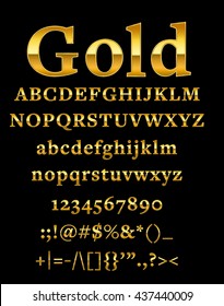 gold letter 