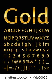 gold letter
