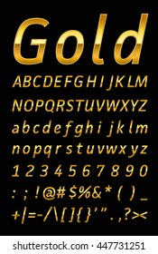 gold letter