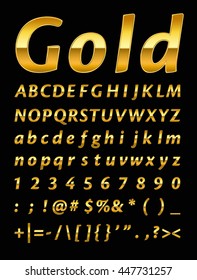 gold letter