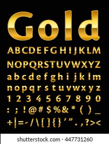 gold letter