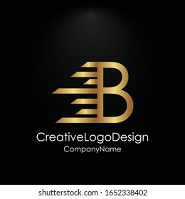 Gold Letter B Logo B Letter Stock Vector (Royalty Free) 1652338402 ...