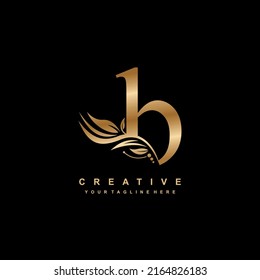 Gold Letter B Logo Design Luxury Stock Vector (Royalty Free) 2164826183 ...