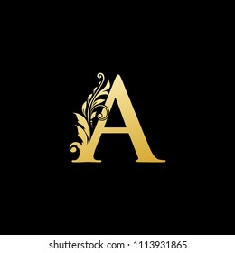 Golden Luxury Logo Icon Classy Letter Stock Vector (Royalty Free ...