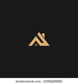 Gold Letter P Logo. P Letter Design Vector with Golden Colors. P Home Icon
