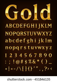 gold letter set
