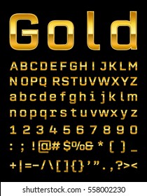 gold letter set 