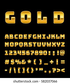 gold letter set 
