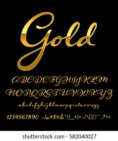 Gold Letter Set 