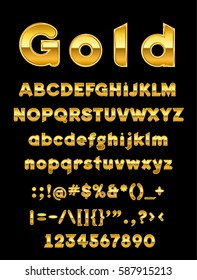 gold letter set