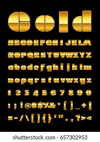 gold letter set 