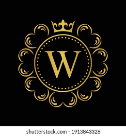 Luxury Circle Logo Template Stock Vector (Royalty Free) 1303411432