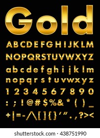 gold letters