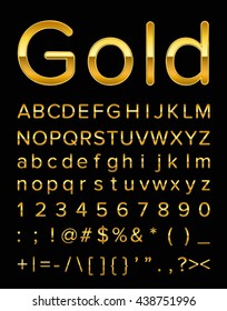 gold letters