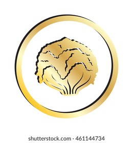 Gold Lettuce Icon