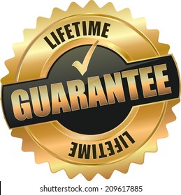 Gold Lifetime Guarantee Seal