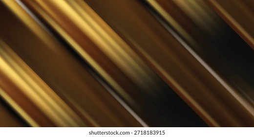 Diseño de fondo de ondas azules Abstractas de luz dorada