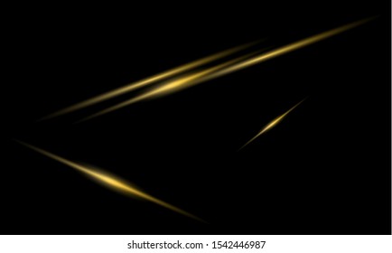 Gold light effect sci-fi background