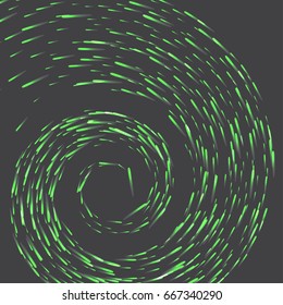 Gold light or fire flame spiral or burning glow trail with sparkling glitter effect and sizzling burn on vector transparent background.